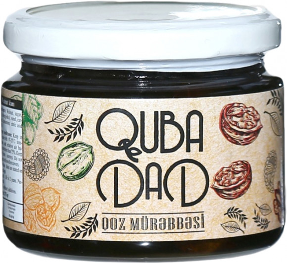 Варенье из грецких орехов Quba dad 375 гр (упаковка 64 шт)