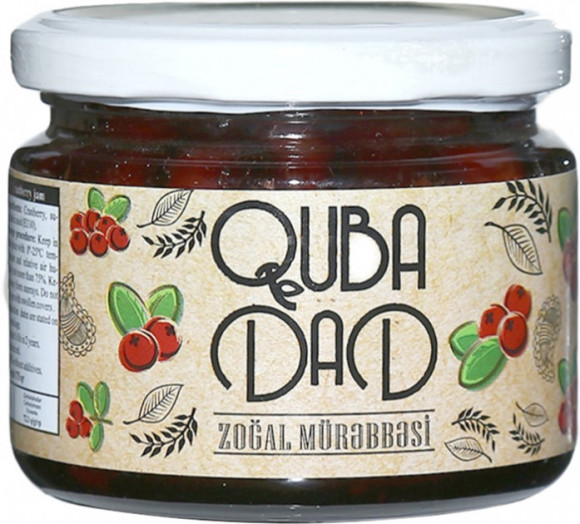 Варенье кизиловое Quba dad 375 гр (упаковка 64 шт)