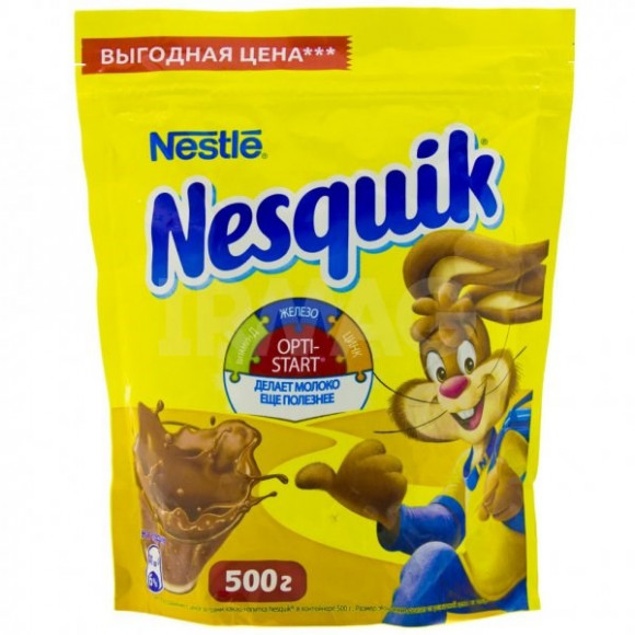 Какао Несквик (Nesquik) 500 гр (упаковка 10 шт)