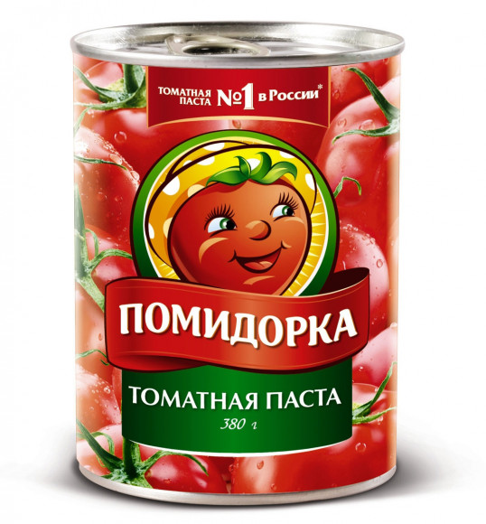 Томатная паста Помидорка 380 гр ж/б (упаковка 12 шт)