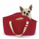 BAMA PET сумка-переноска для собак мини-пород и кошек MIA 40x15x24hсм, красная