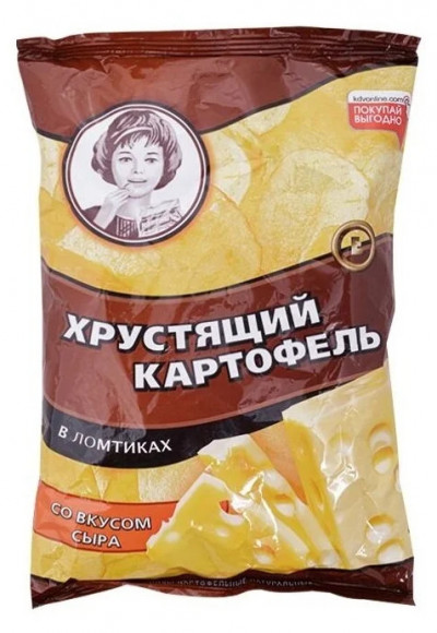 Хрустящий Картофель 70г. 1х20 Сыр (ВЧ834) (П-48 Р-8)