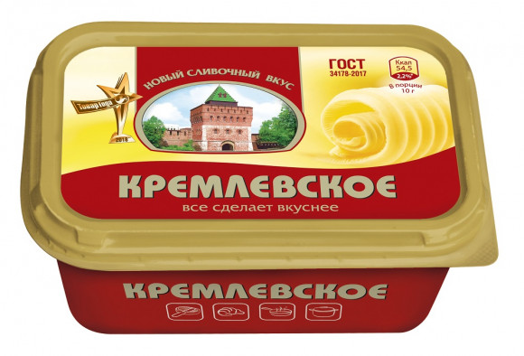 Масло Кремлевское спред 60% 450гр (упаковка 16 шт)