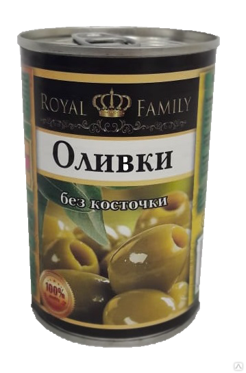 Оливки без косточки Royal Family 300 гр (упаковка 12 шт)