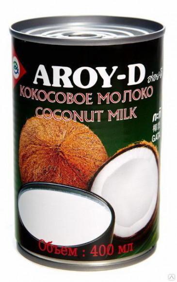 Кокосовое молоко AROY-D ж/б 400мл (упаковка 24 шт)
