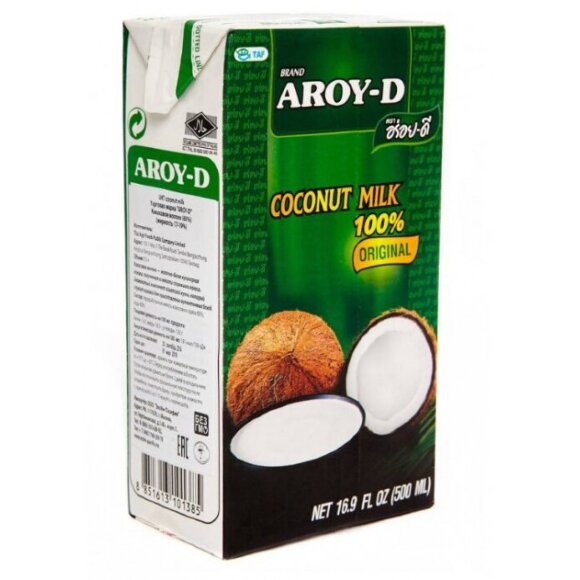 Кокосовое молоко AROY-D 500мл (упаковка 24 шт)