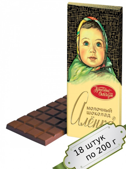 Аленка Шоколад 200г. Обычный 1х18 (200)!