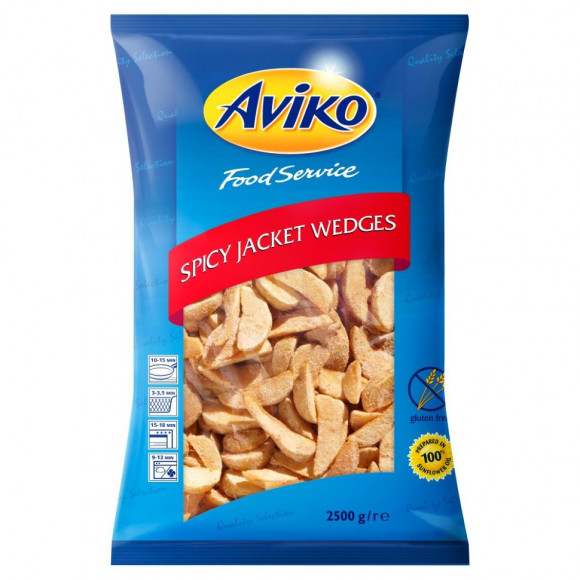 Картофельные дольки в кожуре со специями Авико 2,5кг (упаковка 4 шт)