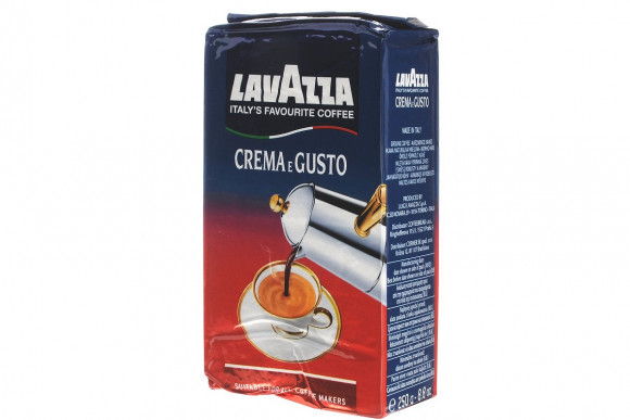 Кофе Лавацца Crema Gusto молотый 250 гр (упаковка 20 шт)