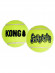 KONG игрушка для собак Air "Теннисный мяч" средний (в упаковке 3 шт.) 6 см