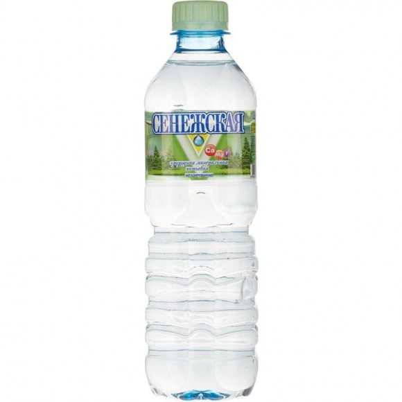 Вода минеральная Сенежская негазированная 0,5 л (упаковка 12 шт)