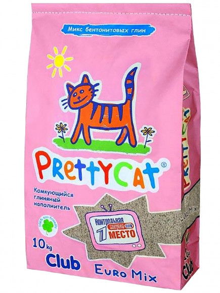 PrettyCat наполнитель комкующийся для кошачьих туалетов "Euro Mix" 10 кг
