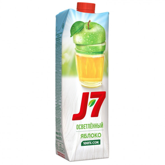 J7 Зеленое Яблоко 1л (упаковка 12 шт)