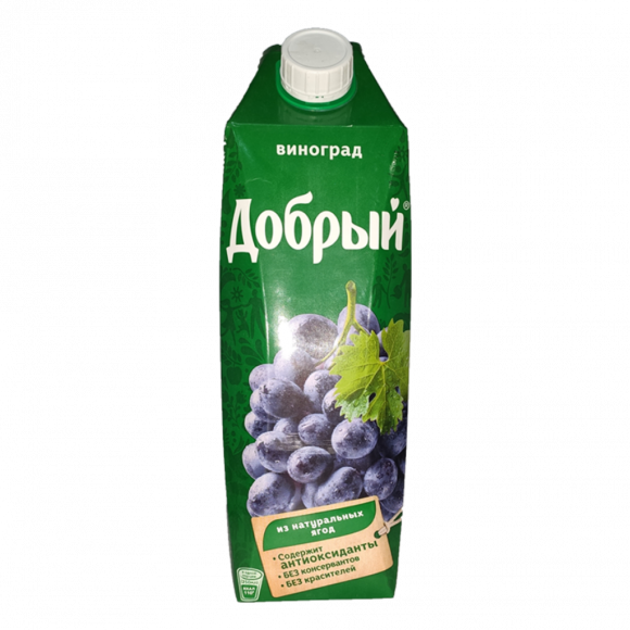 Сок Добрый виноград 1л (упаковка 12 шт)