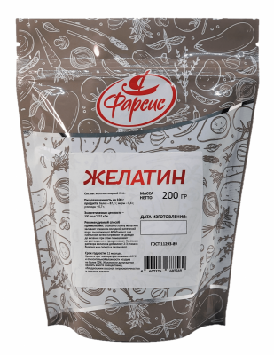 Желатин Фарсис П-11 500 гр (упаковка 10 шт)