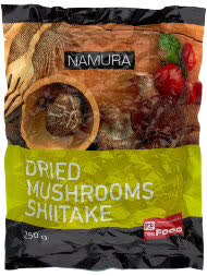 Грибы сушеные Шиитаке Namura Китай 0,25кг (упаковка 40 шт)