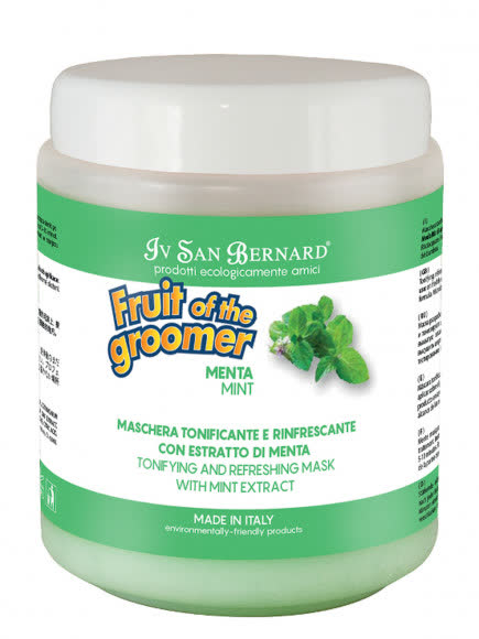 ISB Fruit of the Groomer Mint Восстанавливающая маска для любого типа шерсти с витамином В6 1 л ISB Fruit of the Groomer Mint Восстанавливающая маска для любого типа шерсти с витамином В6 1 л