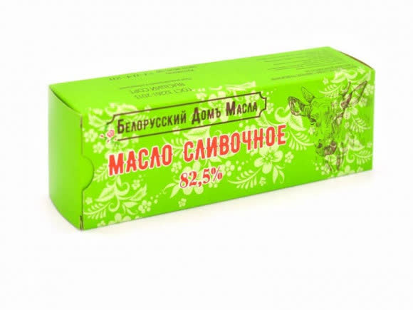 Масло сливочное БЕЛОРУССКИЙ ДОМЪ МАСЛА 82,5% 500гр (упаковка 10 шт)