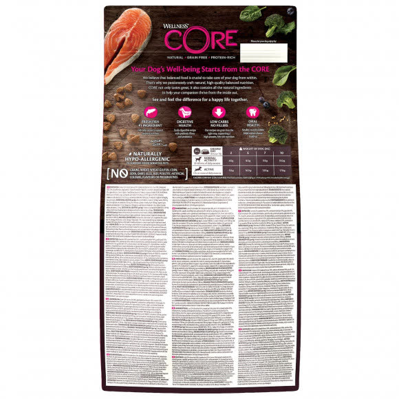 CORE Корм из лосося с тунцом для взрослых собак мелких пород 1,5 кг