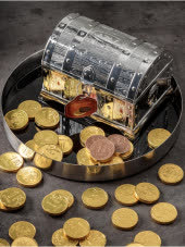 Атаг конфеты 140грх8 Остров сокровищ молочные(серебро) (П-50) НОВИНКА!