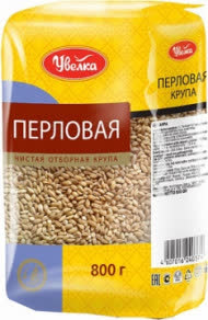 Крупа Увелка отборная перловая 800 гр (упаковка 6 шт) Крупа Увелка отборная перловая 800 гр (упаковка 6 шт)