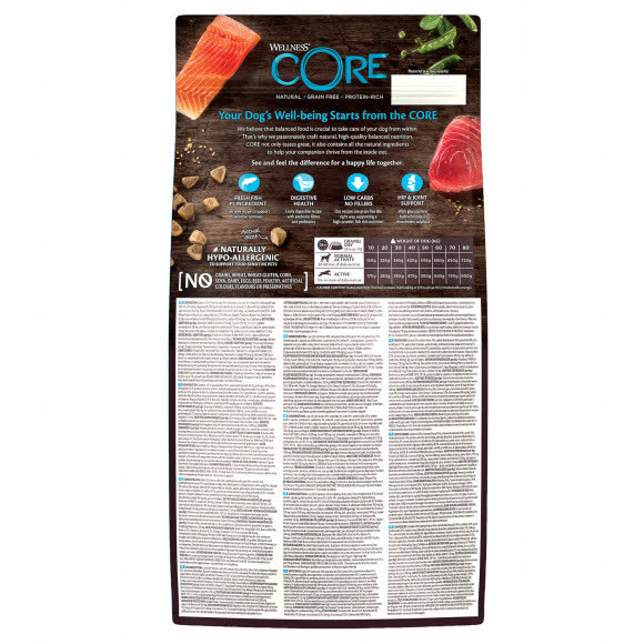 CORE Корм из лосося с тунцом для взрослых собак средних и крупных пород 1,8 кг CORE Корм из лосося с тунцом для взрослых собак средних и крупных пород 1,8 кг