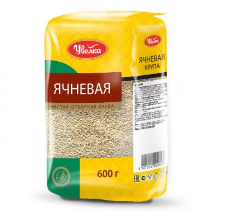 Крупа Увелка отборная ячневая 600 гр (упаковка 6 шт)