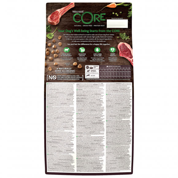 CORE корм из ягненка с яблоком для взрослых собак всех пород 1,8 кг