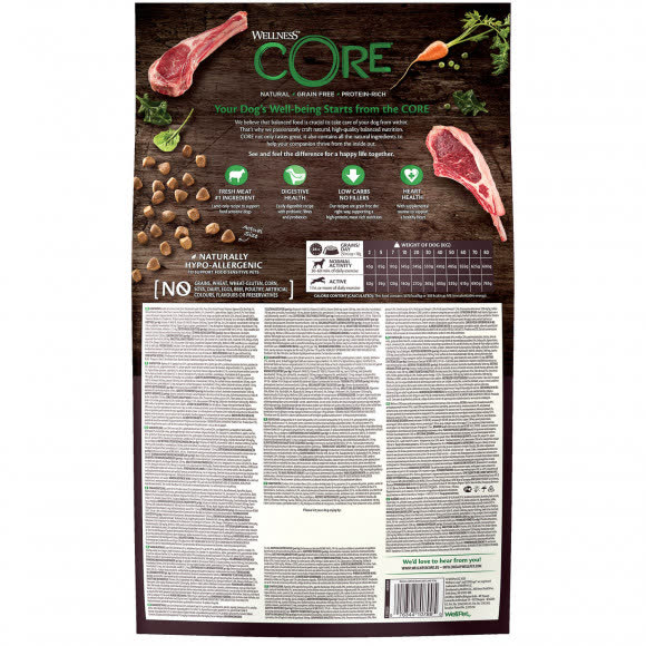 CORE корм из ягненка с яблоком для взрослых собак всех пород 10 кг