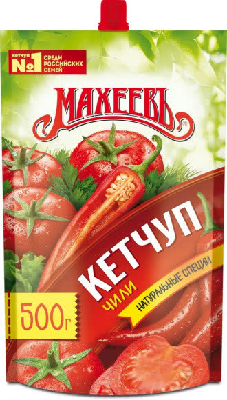 Кетчуп Чили 10х500мл. дой-пак (Махеевъ) (144)