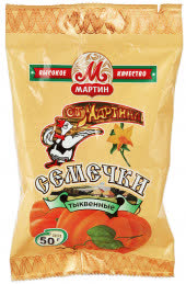 Семечки тыквенные От Мартина неочищенные с солью 50 гр (упаковка 40 шт) Семечки тыквенные От Мартина неочищенные с солью 50 гр (упаковка 40 шт)