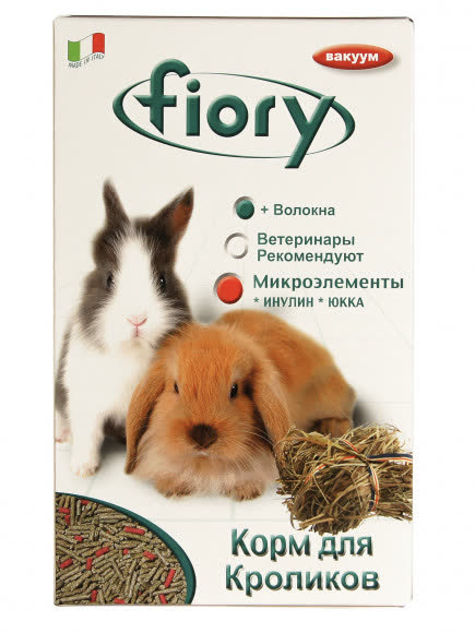 FIORY корм для кроликов Pellettato гранулированный 850 г