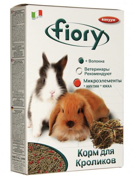 FIORY корм для кроликов Pellettato гранулированный 850 г