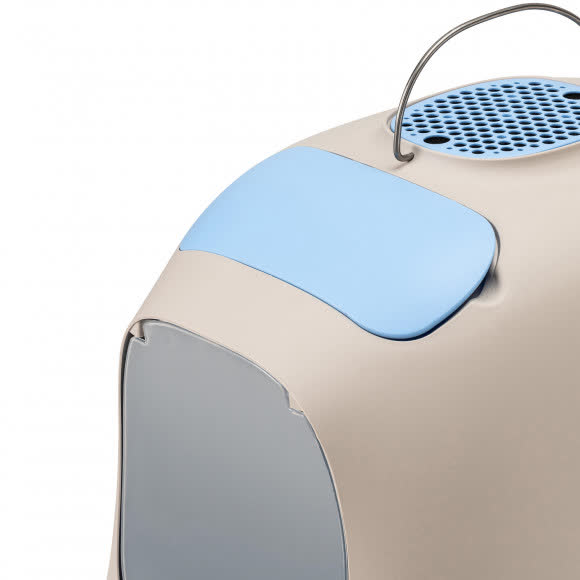 United Pets био-туалет "Minù" в комплекте с совочком, пакетами для уборки и угольным фильтром, 40х40х50 см, серый/голубой United Pets био-туалет "Minù" в комплекте с совочком, пакетами для уборки и угольным фильтром, 40х40х50 см, серый/голубой