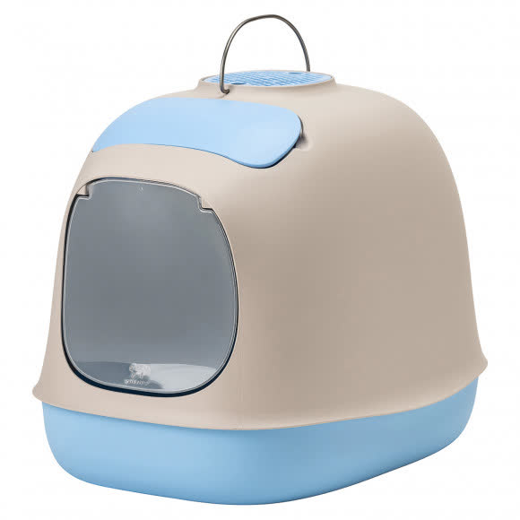 United Pets био-туалет "Minù" в комплекте с совочком, пакетами для уборки и угольным фильтром, 40х40х50 см, серый/голубой United Pets био-туалет "Minù" в комплекте с совочком, пакетами для уборки и угольным фильтром, 40х40х50 см, серый/голубой