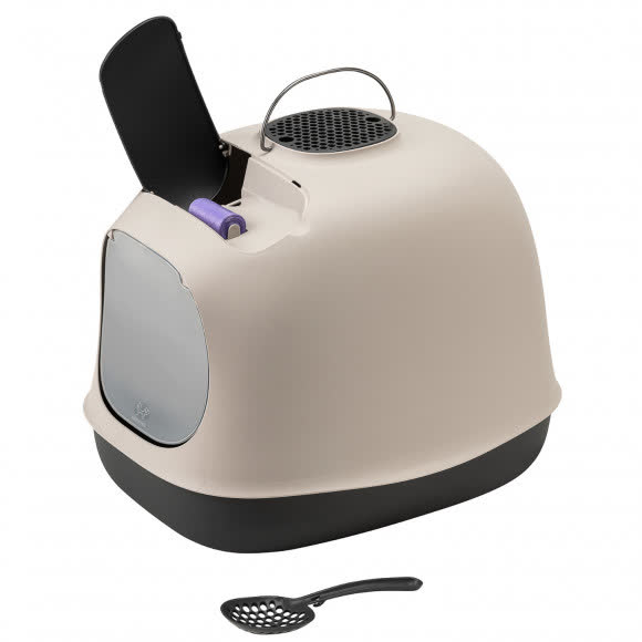 United Pets био-туалет "Minù" в комплекте с совочком, пакетами для уборки и угольным фильтром, 40х40х50 см, серый/темно-серый United Pets био-туалет "Minù" в комплекте с совочком, пакетами для уборки и угольным фильтром, 40х40х50 см, серый/темно-серый