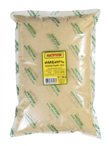 Имбирь молотый Натрули 1 кг (упаковка 5 шт)