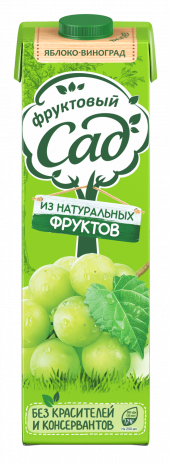 Сок Фруктовый Сад яблочно-виноградный 0,95л (упаковка 12 шт) Сок Фруктовый Сад яблочно-виноградный 0,95л (упаковка 12 шт)