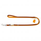 Hunter поводок-перестежка для собак Lucca 15 / 200 кожа, горчица