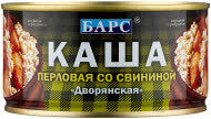 Каша Дворянская перловая со свининой 18х325гр (БАРС) (112) Каша Дворянская перловая со свининой 18х325гр (БАРС) (112)