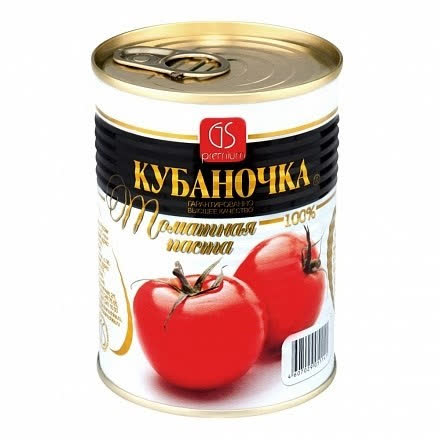 Томатная паста Ж/Б 20х140гр (КУБАНОЧКА) (125)