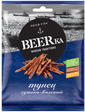 Большеглазый тунец филе соломка BEERка 40 гр (упаковка 20 шт)