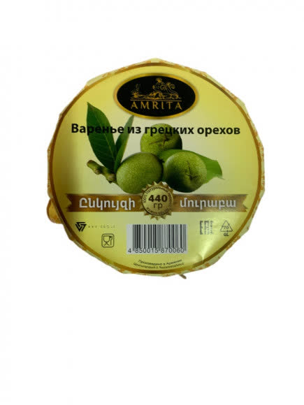 Варенье из Грецких Орехов 12х440гр (АМРИТА) (80)