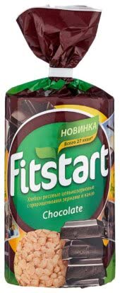 Хлебцы Fitstart рисовые Chocolate 100 гр (упаковка 12 шт)