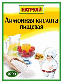 Лимонная кислота Натрули 100 гр (упаковка 100 шт)