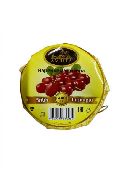 Варенье из Кизила 12х440гр (АМРИТА) (80)