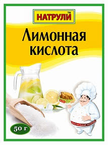Лимонная кислота Натрули 50 гр (упаковка 30 шт)