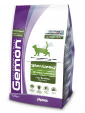 Gemon Cat Sterilised корм для стерилизованных кошек с индейкой 1,5кг