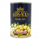 Грибы Шампиньоны Целые 12х425 мл (MIKADO)