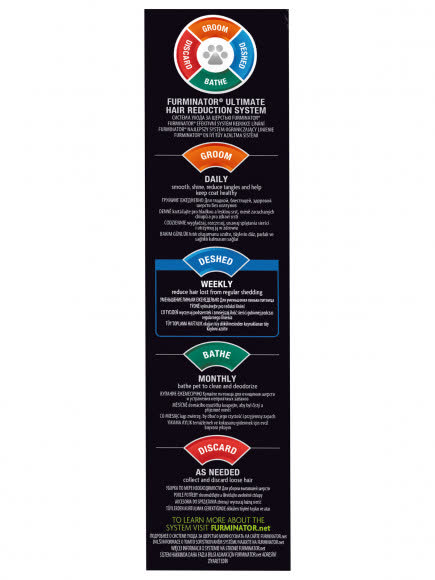 Фурминатор FURminator L для крупных собак с длинной шерстью (замена 141136)